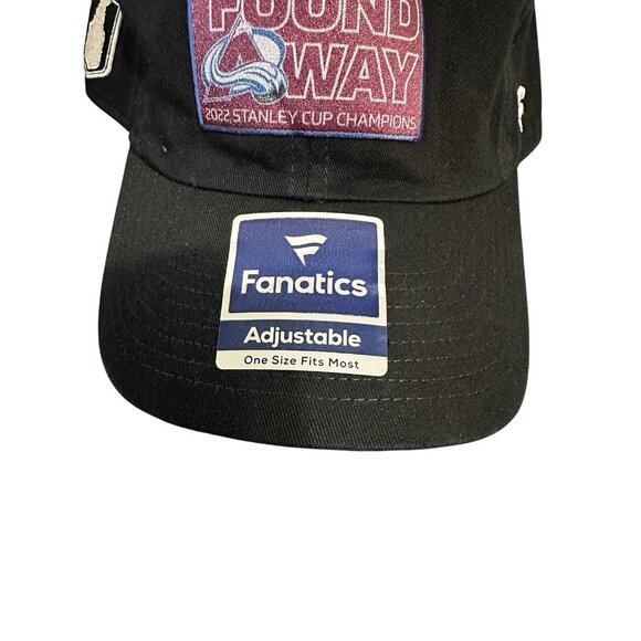 New Colorado Avalanche Hat Cap Size Black 2022 Stanley Cup Champion Found A Way - Picture 3 of 9